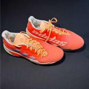 Adidas GeoFit Orange/Silver Sneakers W 40/ US 9 New $40 Unique shape GEO FIT